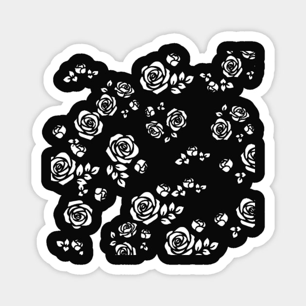 rosas blancas Magnet by winer108