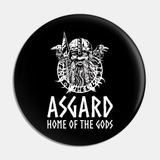 Asgard - Medieval Norse Mythology Viking God Odin Pin