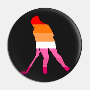 Field Hockey: Lesbian Pride Pin