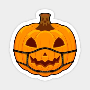 Pumpkin Halloween with Own Mask Magnet