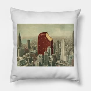 Ice Cream Romance - Surreal/Collage Art Pillow