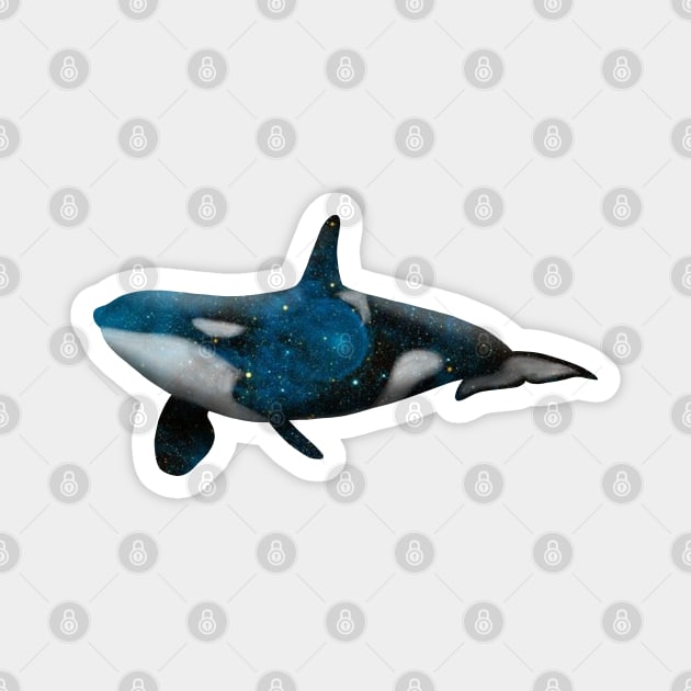 Galaxy Orca Magnet by Kristal Stittle