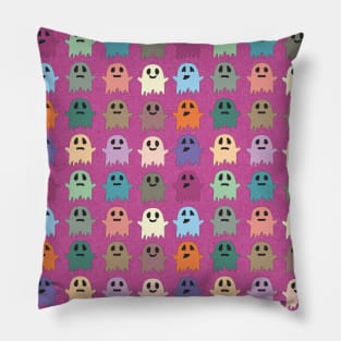 Ghosts Halloween violet Pillow