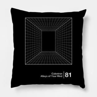 Cybotron / Minimalist Graphic Artwork Design Pillow