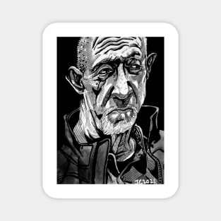 Mike Ehrmantraut "No Half Measures" portrait (original) Magnet