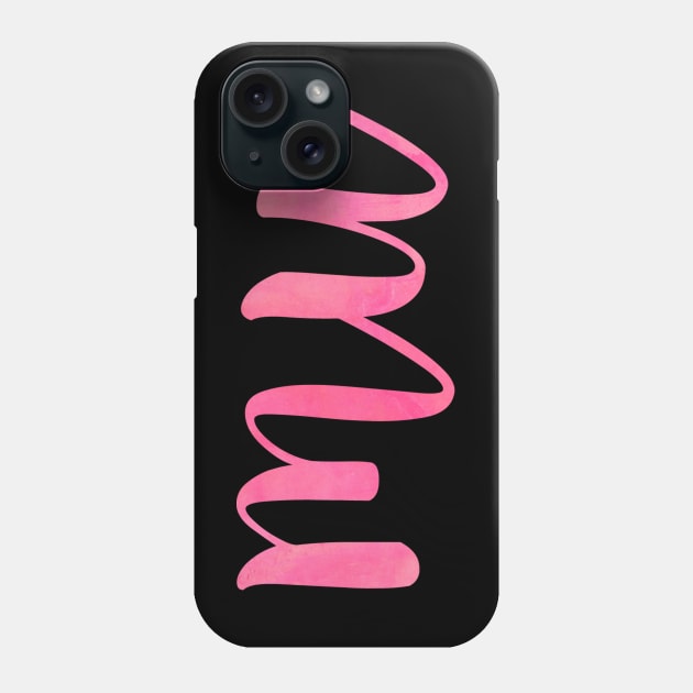 Pink Mu Phone Case by lolosenese