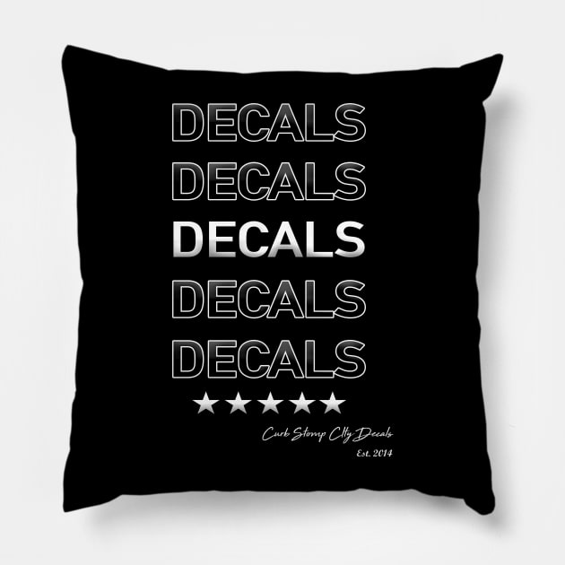 Decals Decals Decals! Pillow by SrikSouphakheth