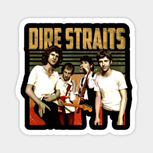 Down to the Waterline of Cool Straits Band Tees Navigate the Fashion Seas Magnet