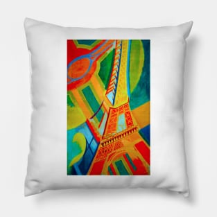 Robert Delaunay tour eiffel oil on canavas 1926 Pillow