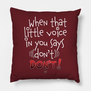 Little Voice-white Pillow