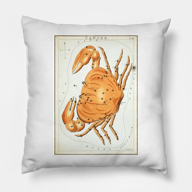 star sign Cancer Pillow by MiRaFoto