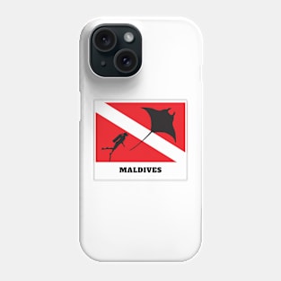 Maldives Island Scuba Dive Phone Case