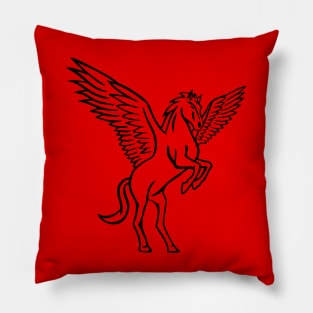 Simple Pegasus on Red Pillow