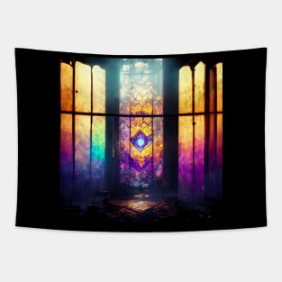 Tie Dye Inspired Stained Glass Tapestry