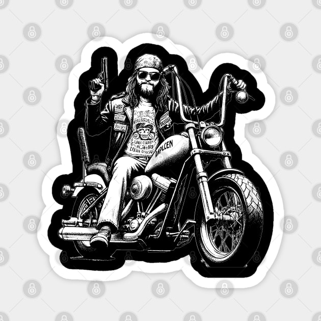 motorcyclist Magnet by Truemystory