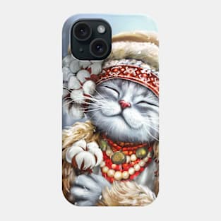 Cute winter cat Phone Case