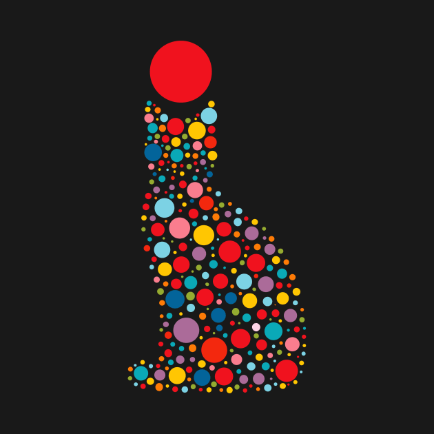 Cat Happy International Dot Day 2024 Polka Dot Men Women Kid by AimArtStudio