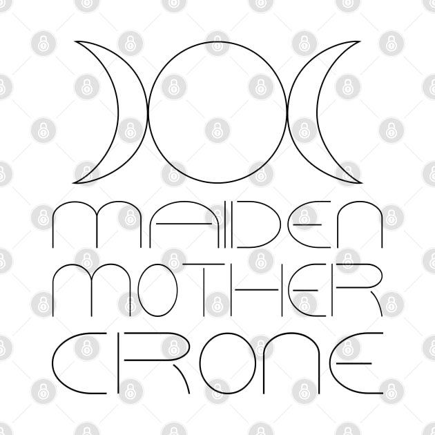 Maiden Mothe Crone, Tripple Goddess Symbol by FlyingWhale369