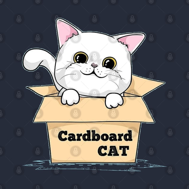 cardboard little cat by skgraphicart89