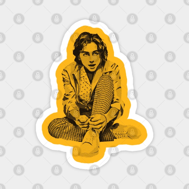 Timothee Chalamet Simple Engraved Magnet by Chillashop Artstudio