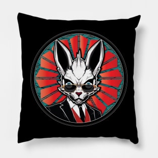 Mad Rabbits with a Vintage Vibe Pillow