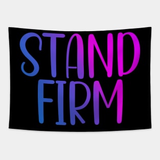 Colorful Stand firm Christian Design Tapestry