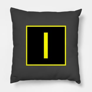 I - India - FAA taxiway sign, phonetic alphabet Pillow