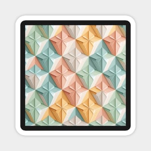 Geometric Repeating Pattern, pastel colours Magnet