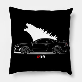 R 34 JDM Skyline Pillow