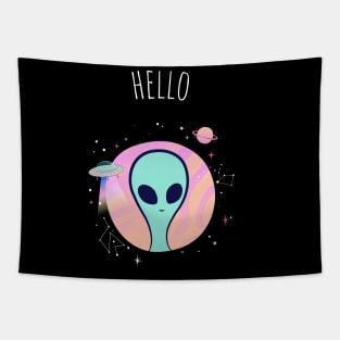 Hello-Alien Tapestry