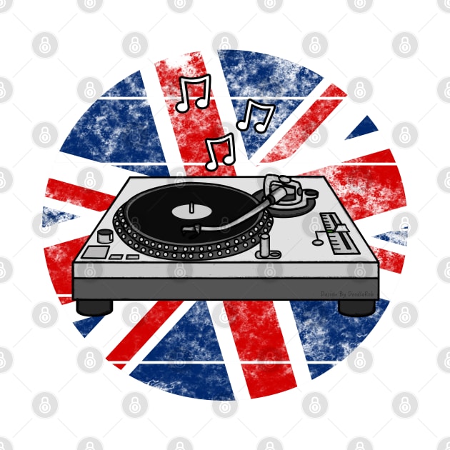 DJ Music Producer UK Flag Britain British Musician by doodlerob