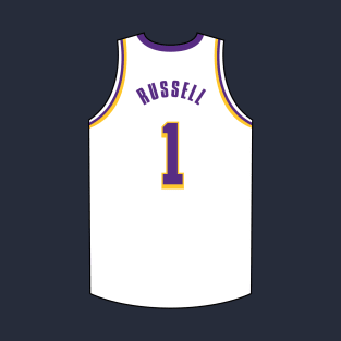 D'Angelo Russell Jersey White Qiangy T-Shirt