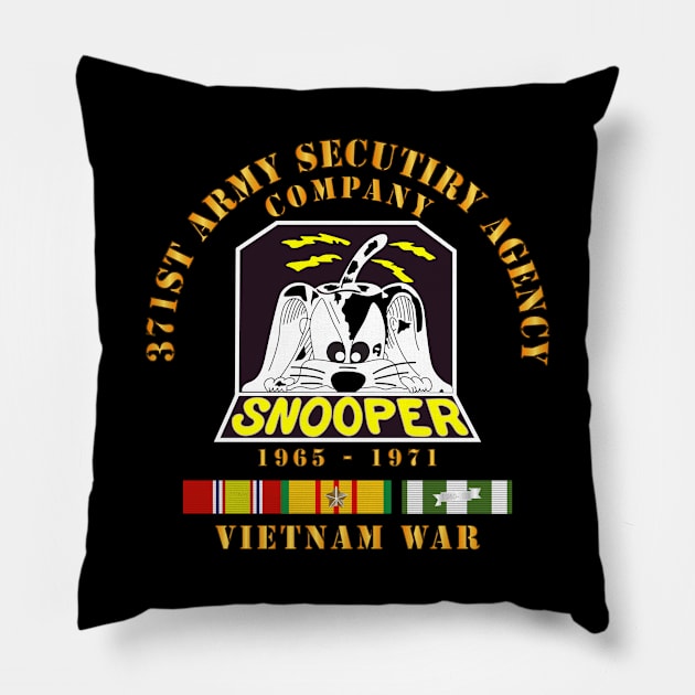 371st ASA Company - 1965 - 1971 w VN SVC Pillow by twix123844