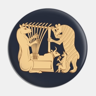 Sumerian animals playing the Lyres Pin