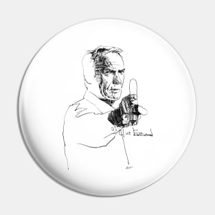 Clint Pencil Art Pin