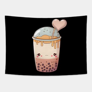 Valentine's day Bubble tea Couples boyfriend and girlfriend husband and wife lovers gift idea Tapestry