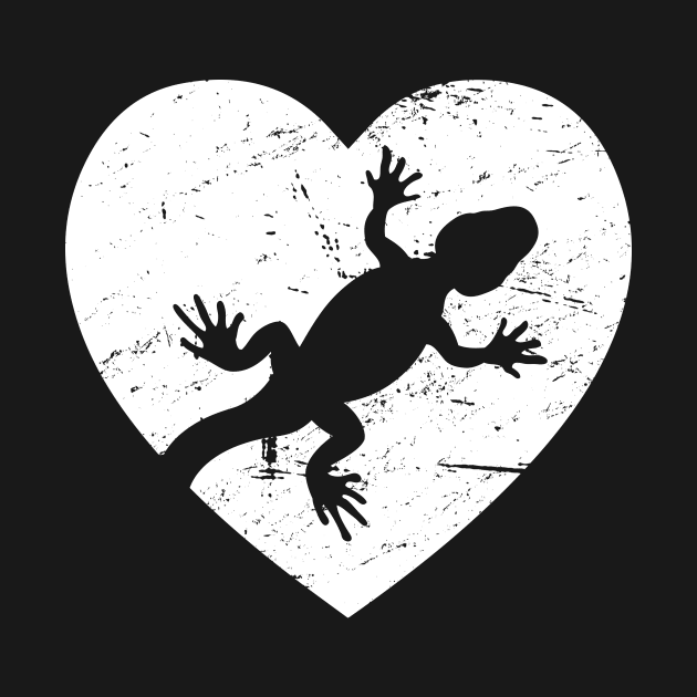 Distressed Pet Gecko In Heart by MeatMan