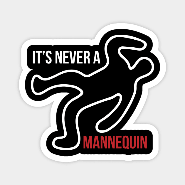 Mannequin Scary Serial Killers Outline Creepy Magnet by Mellowdellow