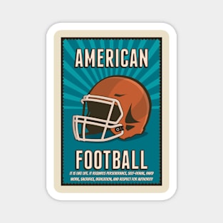 American Football Rugby Quote Magnet