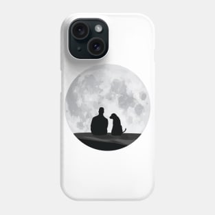 Dog, Moon and me : paws-itive vibes Phone Case