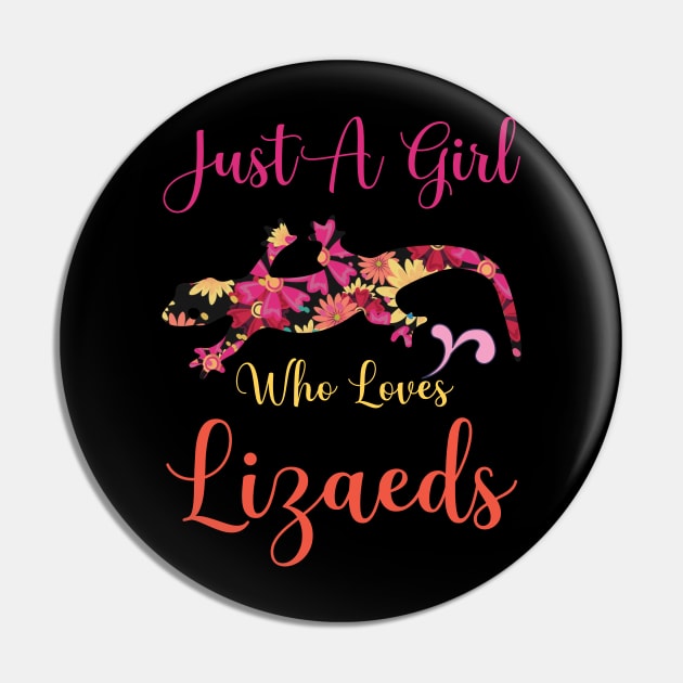 Just a Girl Who Loves Lizards Pin by busines_night