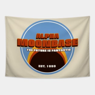 Alpha Moonbase  The Future is Fantastic! Tapestry