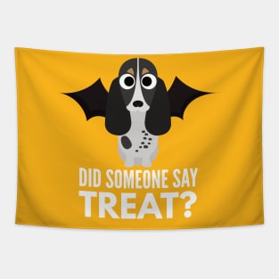 Bluetick Coonhound Halloween Trick or Treat Tapestry