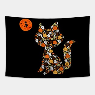 Halloween cat Tapestry