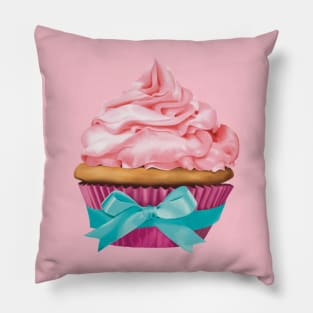 Muffin with pink topping Pillow