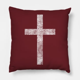 Cross Distressed Pillow