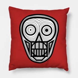 Psychedelic Skull Pillow