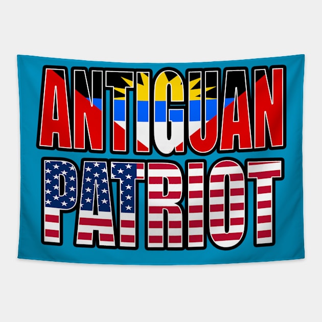 Antiguan American Patriot Pride Heritage Flag Gift Tapestry by Just Rep It!!