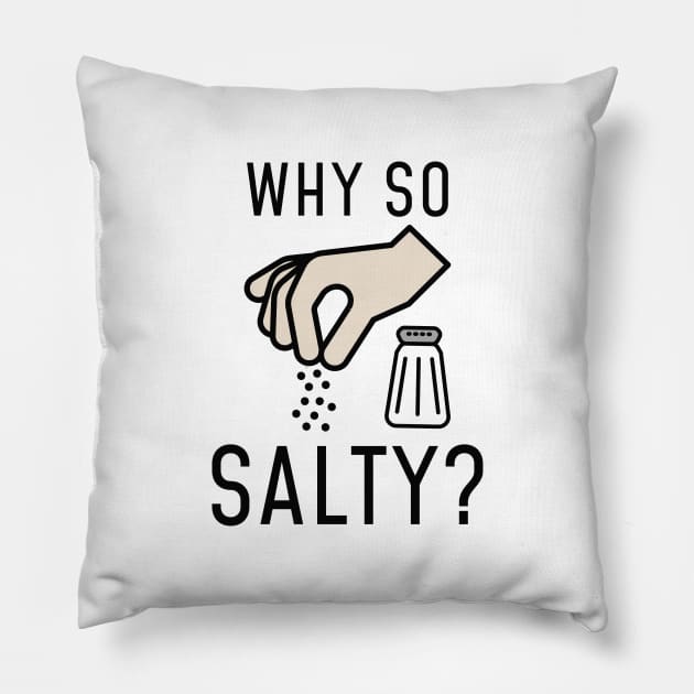 Why So Salty Pillow by LuckyFoxDesigns