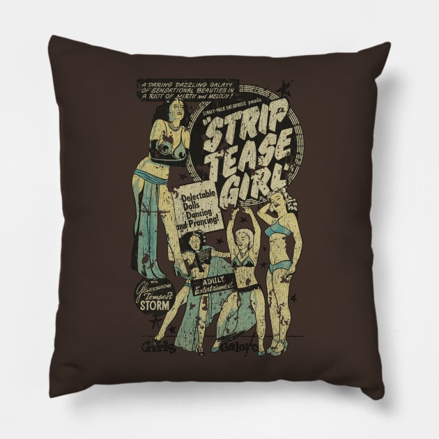 Strip Tease Girl Pillow by JCD666